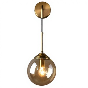 Nordische Ovale Pendelleuchte für Schlafzimmer, Restaurant, Transparente Bernstein-Graue Glasinsel-Leuchte für Küche, 1,5 Meter Kabel - Product Image 2