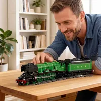 DK 80010 2026 Nuevo Kit de Modelo de Tren de Vapor Volador MOC City con Ladrillos Eléctricos, Regalos de Tren para Adultos, 1147 Piezas, Sets de Bloques de Construcción