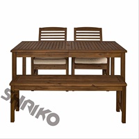 Table de pique-nique pliante portable en bois pour l'extérieur