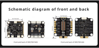 HGLRC SPECTER F460 Stack F405 V2 MPU6000 Pengontrol Penerbangan BLHELI_S 60A 4in1 ESC 30X30mm 2-6S untuk Drone FPV Freestyle