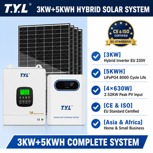 Système <span class=keywords><strong>solaire</strong></span> <span class=keywords><strong>3KW</strong></span> 5KWH certifié CE, autonome pour l'agriculture et les zones rurales isolées, station d'alimentation pour cultures, construction rapide en zone A - Product Image 4