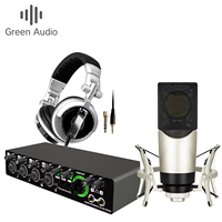 Carte Son GAX-MD44P pour Studio d'Enregistrement Live, Kit Microphone Condensateur, Interface Audio USB, Carte Son Créative à Excellent Prix