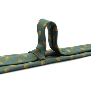 Qualité Chine Fournisseur En Gros Hommes Personnalisé <span class=keywords><strong>Cravate</strong></span> De Luxe Vert Couronne D'or 100% Soie Jacquard Tissé Hommes Chic Cou Cravates Nouveau - Product Image 5