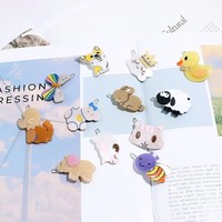 CANYUAN Mignonne et Douce Petite Pince à Cheveux de 5 cm, Couleur Chocolat, pour Pattes, Mèches Fines et Franges, Accessoire Capillaire à Design Griffe