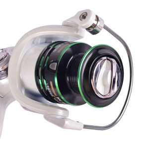 AGITEK Moulinets de pêche <span class=keywords><strong>en</strong></span> métal Bobine de ligne <span class=keywords><strong>en</strong></span> aluminium bicolore <span class=keywords><strong>Bras</strong></span> de roche <span class=keywords><strong>en</strong></span> métal et bouton de moulinet de pêche - Product Image 6