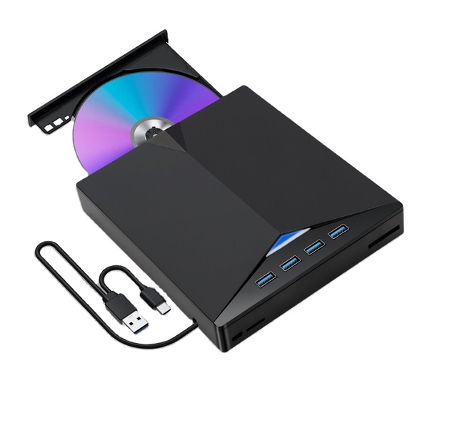 Factory Price USB 3.0 External CD DVD Drive Writer Burner Reader Player for Laptop Desktop Windows 7 8 10 11