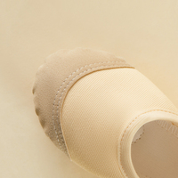Chaussures de danse de ballet blanches souples avec broderie élastique tétraédrique bon marché pour enfants Chaussures de danse en toile pour enfants Chaussures de sport de danse