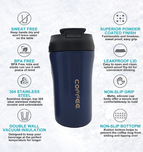 Meilleures ventes Bouteilles d'eau isothermes à double paroi en acier inoxydable 304 sans BPA de 12 oz avec logo - Product Image 5