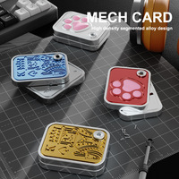 Novedad transfronteriza: Juguete antiestrés giratorio EDC Fidget de mano con diseño de pata de gato, tipo tarjeta de empuje, moneda K Snap, para adultos unisex