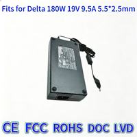 Adaptateur secteur 180W 19V 9.5A avec embout DC 5.5 2.5mm, chargeur de remplacement compatible avec les ordinateurs portables de jeu Delta ADP 180SB Hasee Z8 Z7