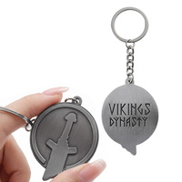 Großhandel Schlüsselanhänger 3D Prägelogo Text Individueller Metall-Schlüsselanhänger Gebürstetes Antik-Silber Beschichtete Zinklegierung Schlüsselringe mit Logo