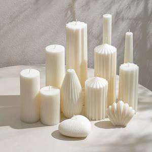 ของตกแต่งบ้านงานแต่งงานวันพ่อของ Diwali เทียนเสาถั่วเหลืองไร้ควันทำด้วยมือฉลากตามสั่งแบบเรียบง่ายเป็นมิตรกับสิ่งแวดล้อม - Product Image 4