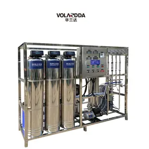 Eau d'usine de purification d'eau minérale/de source de RO industrielle 1000lph purifiée pour le traitement de l'eau avec osmose inverse EDI