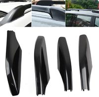4PCS Coques de protection d'extrémité de barre de toit pour Toyota Land Cruiser Prado Fj120 LC120 UZJ120 2003-2009 Accessoires automobiles