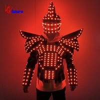 Costume futuriste de guerrier lumineux à LED haute luminosité pour spectacle sur scène, boîte de nuit et défilé