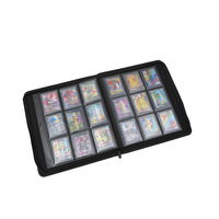 Reliure pour cartes à collectionner en cuir PU de qualité supérieure, 9 pochettes, 320 cartes, album à fermeture éclair, grande capacité, blocage RFID, porte-cartes de collection