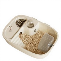 Cage pour hamster, grande et spacieuse, boîte d'élevage portable pour l'extérieur, habitat transparent pour petits animaux