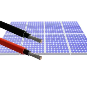 EN 50618 Leader tuv pv xlpe solar panel heat Photovoltaic Dc power Wire battery cable H1Z2Z2-K 6mm2 supplier 1000v manufacturer