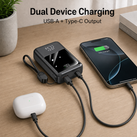 Batterie externe portable en gros du fabricant, 20000 mAh, chargeur mobile haute capacité, charge rapide PD 22,5 W, mini Power Bank