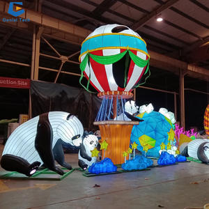 CCFL179 Wasserdichte Weihnachtsdeko für den Außenbereich, Weihnachtsmann-Laterne, Weihnachtsmann-Elch-Leuchte - Product Image 4