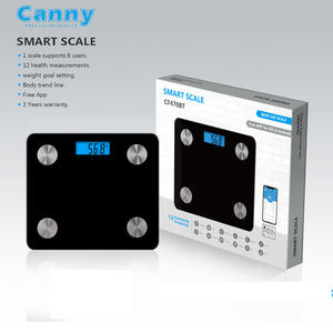 Canny elektronisches Glas smart Kalorie-Fit-Bilanz 180 KG digitale Badezimmer-Personal-Analyse Körper-Fett-Skala - Product Image 6