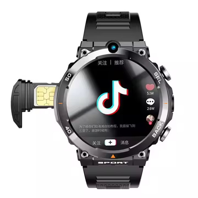 2026 New 4G 5G Smart Watch H10 WiFi GPS Dual Camera Video Call NFC 8+128GB 900MAH Battery Android Sport Smart Watch