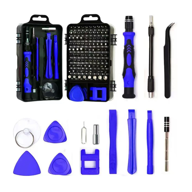 115-in-1 Repair Tool Set Handy Screwdriver Kit for Mobile Phones Laptops Computers Cameras Eyeglasses