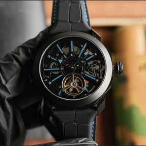 Reloj de Buceo BL Style <span class=keywords><strong>Octo</strong></span> Roma de 44 mm con Tourbillon Esqueleto, Alarma, Caja Octogonal de Titanio y Correa de Piel de Caimán de 20 mm - Product Image 1