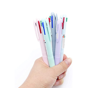 4-in-1 Plastic Colored <b>Pens</b> Custom Kawaii <b>Multicolor</b> Fluently Writing for Journaling Taking Notes School Office Home - Product Image 1
