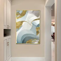Pintura de parede abstrata de acrílico, decoração caseira personalizada, imagem de parede de porcelana, pintura decorativa