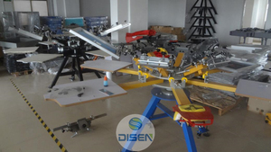 Made in China T-shirt Full Auto Silk Screen Printing Machine 2 Color 8 Station Silk Screen Printer Automatic