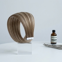Extensions de cheveux naturels Remy à bandes adhésives double trame 2026 en gros, 100 % cuticules alignées, vrais cheveux blonds
