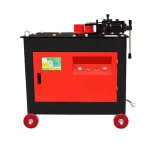 Máquina dobladora de barras automática de alta precisión, accionada por motor, para procesamiento de barras redondas y roscadas de acero al carbono. - Product Image 1