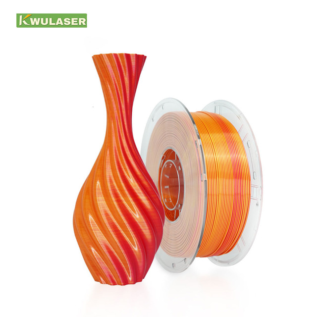 Mars 1KG Silk PLA Dual/Tri-Color 3D Filament 1.75mm Diameter 0.02mm Tolerance High-Gloss Metallic Finish China Consumable Fits
