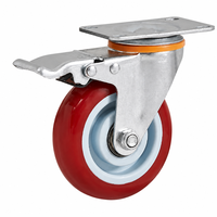 Roda Caster Industri Kecil 3 Inci, Roda Caster PP 4 Inci, Roda Caster 5 Inci Penjualan Langsung Pabrik