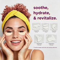 Patchs Hydrogel pour les Yeux OEM Marque Privée – Masque Rafraîchissant et Éclaircissant Anti-Cernes pour Yeux Fatigués