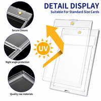 Étui rigide transparent de qualité supérieure pour cartes gradées, épaisseur 6 mm, forme rectangulaire, options personnalisables pour l'affichage et le rangement des cartes à collectionner