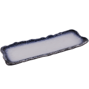 Assiette <span class=keywords><strong>à</strong></span> <span class=keywords><strong>sushi</strong></span> en céramique pour restaurant japonais Uaral, plat <span class=keywords><strong>à</strong></span> poisson, vaisselle Teppanyaki, grès E485-79, fait main, durable - Product Image 2