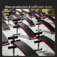 Banc de musculation réglable et inclinable pour abdominaux avec rouleaux en mousse et cadre en acier pour entraînement à domicile et renforcement du tronc