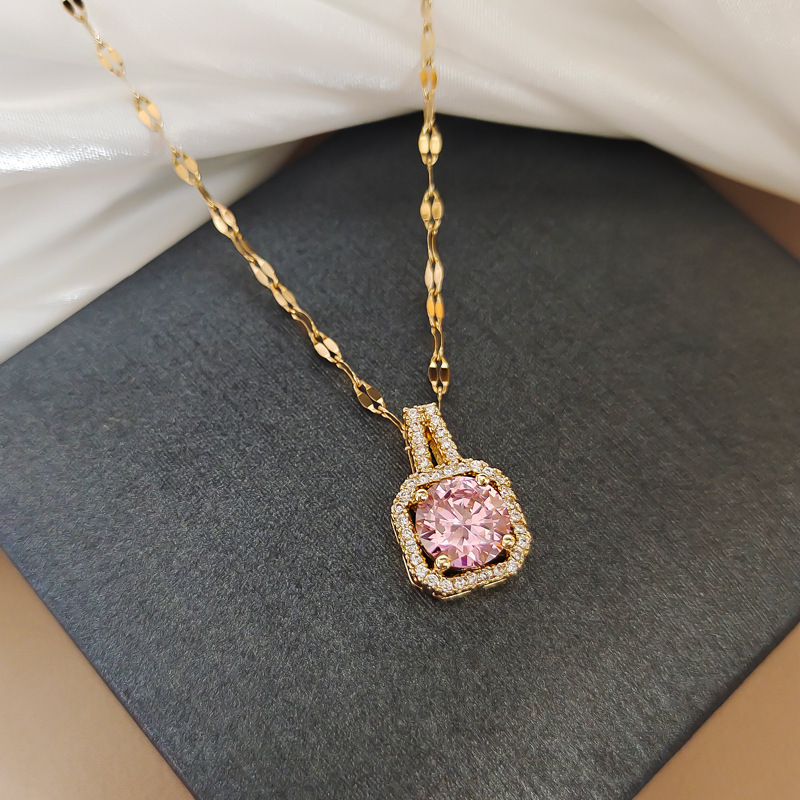 J405 powder titanium steel necklace copper pendant