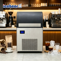 Machine à glaçons commerciale la plus vendue 25kg 40kg 50kg 60kg 80kg 100kg 120kg 136kg pour café, bar, hôtel, restaurant
