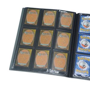 Classeur de cartes à collectionner en cuir PP de qualité supérieure, portable, avec sangle élastique, chargement latéral, 9 pochettes, capacité personnalisée pour 360 cartes - Product Image 5