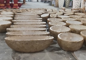 Sợi Thủy Tinh Shell Planter Vườn Trang Trí Chậu Hoa - Product Image 5