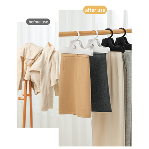 Weißer Kunststoff bügel Flexible platzsparende Überlagerung für Schal mantel Küchen garderobe Stapelbarer Schal halter - Product Image 4