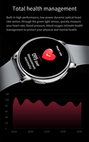 Montre intelligente unisexe IP67 étanche, thermomètre, fréquence cardiaque, oxygène sanguin, surveillance du sommeil, modes sportifs et météo, écran tactile HD complet
