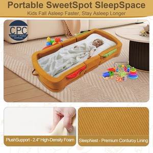 Factory Wholesale Toddler <b>Bed</b> Portable Children's Foldable Toddler Travel <b>Bed</b> Baby <b>Sofa</b> Chair For Kids Sleep - Product Image 5