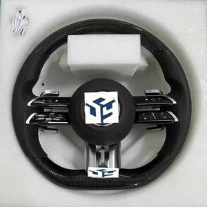 Volant de voiture, modèle ancien, mise à niveau vers le nouveau modèle, adapté aux <span class=keywords><strong>Mercedes</strong></span> Benz <span class=keywords><strong>AMG</strong></span> GT CLA GLE <span class=keywords><strong>53</strong></span> 63 GT S, volant en fibre de carbone - Product Image 3