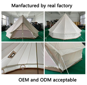 Tente cloche du désert 4m 5m, Tente de glamping en toile, Tente yourte mongole, Tente hôtelière pyramidale - Product Image 2