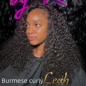 Commercio all'ingrosso di alta qualità onda cambogiana 100% riccia extension capelli crudi Burmese ricci fasci per tornare a scuola - Product Image 3