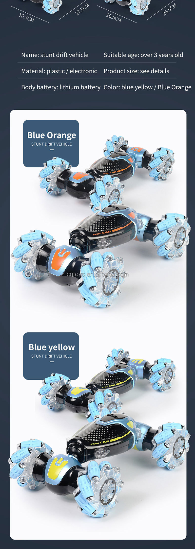 High Quality 2.4G Double Side 4X4 Rc Stunt Car Kids Radio Control Toys Watch Hand Motion Gesture Sensor Car With Music And Light